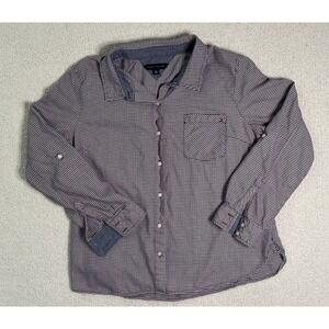 Tommy Hilfiger Men's Dress Shirt XL Long Sleeve Houndstooth